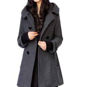 Women's Warm Double Breasted Wool Pea Coat